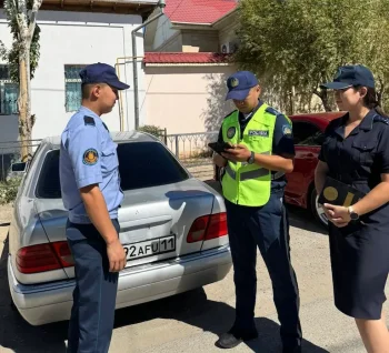 Мекеме қызметкерлерінің жеке автокөлігіне тексеру жүргізілді