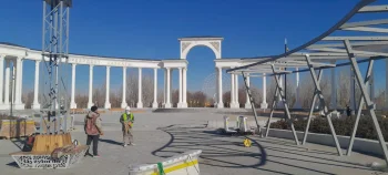 Саябақтағы абаттандыру жұмыстары қарқынды жүргізілуде